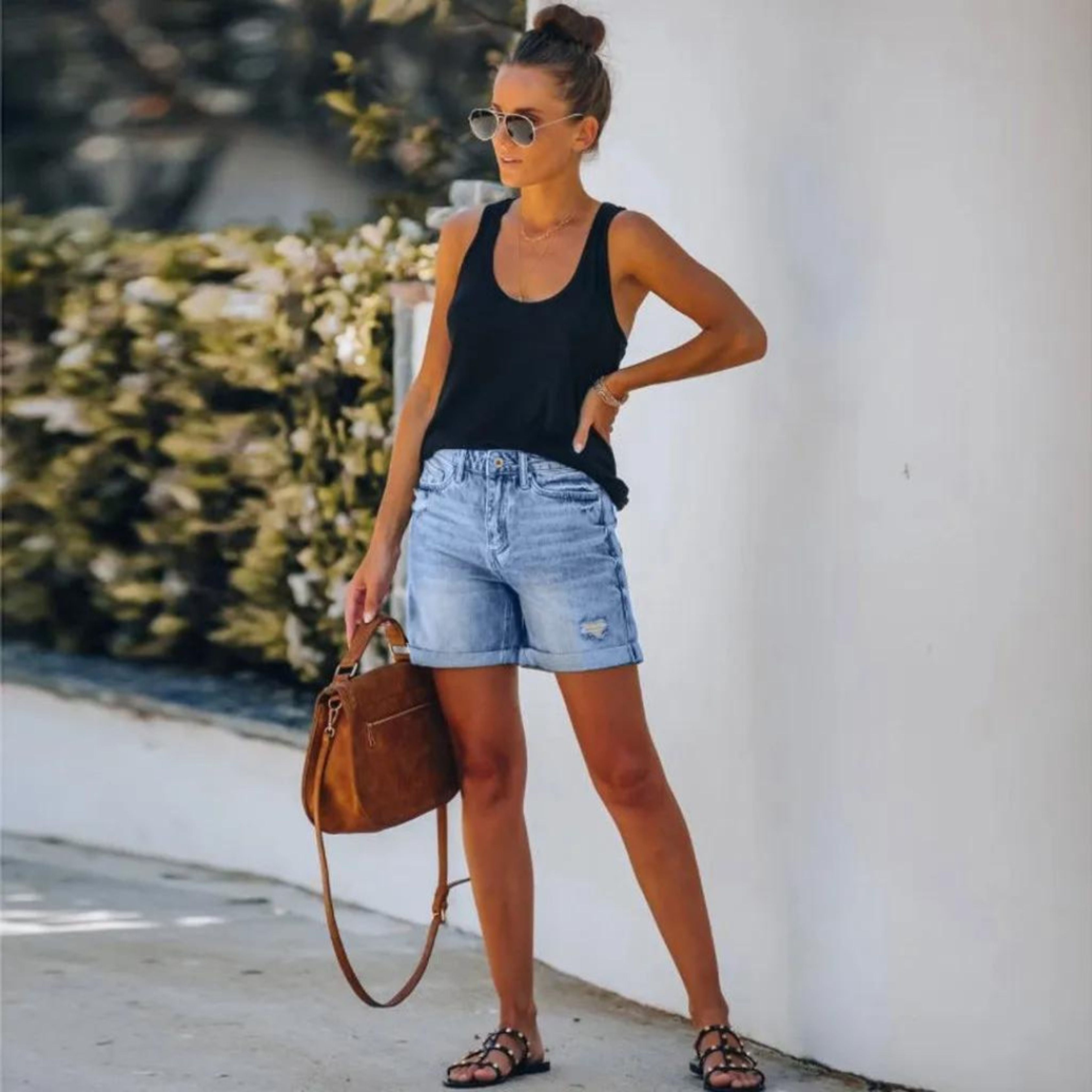 Michelle High Waist Shorts