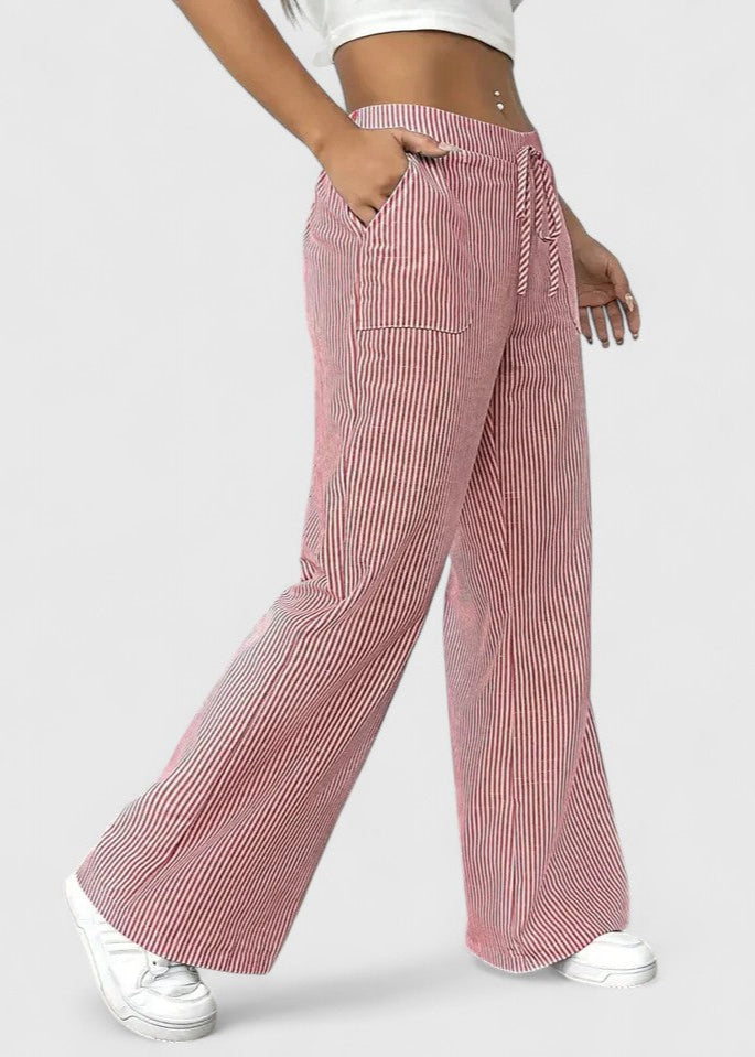 Madison Comfortable Wide-Leg Pants with Elegant Details