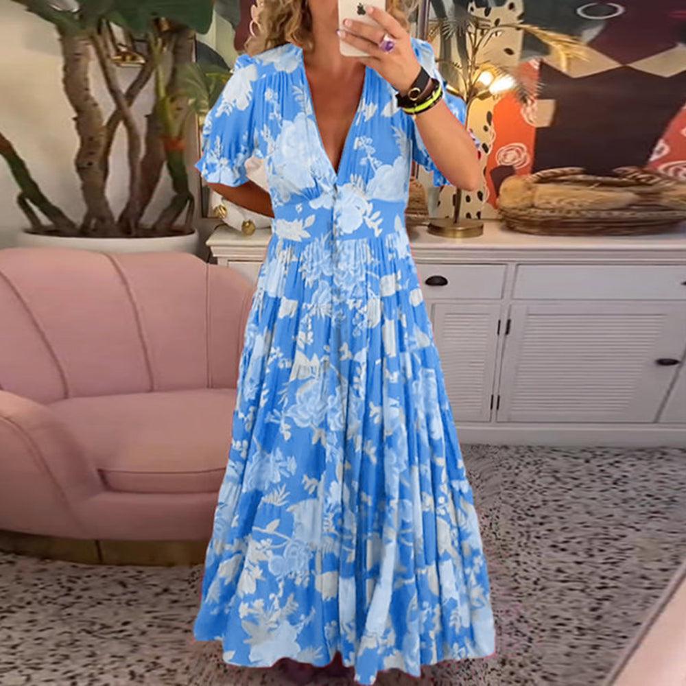 Floriana Vibrant Floral Dress