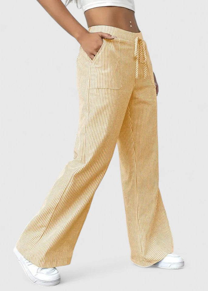 Madison Comfortable Wide-Leg Pants with Elegant Details